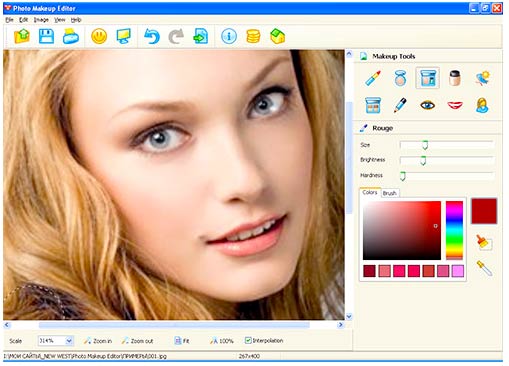 Software menambah makeup di foto