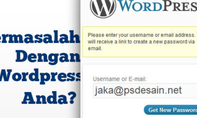 Permasalahan login pada wordpress