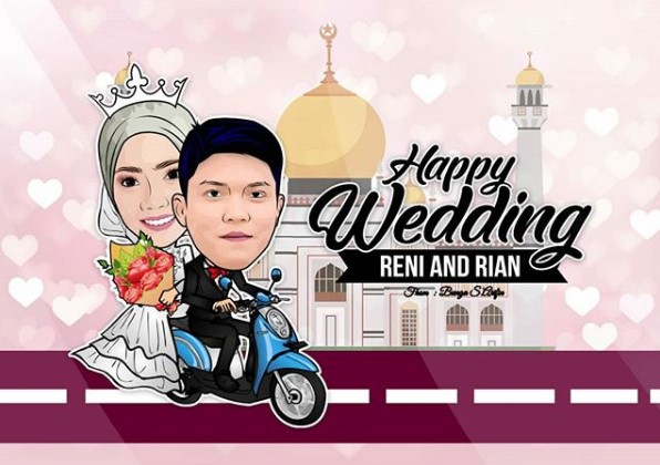 Karikatur Wedding Aceh