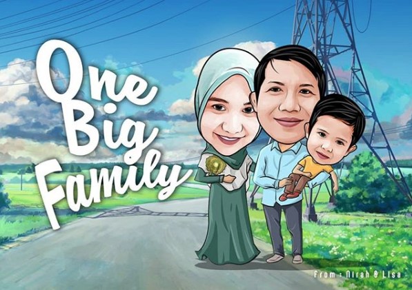 Karikatur keluarga