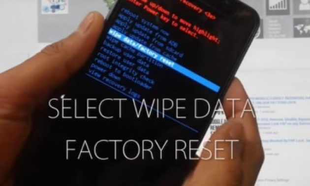 Wipe data factory reset