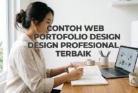 Merancang struktur awal Web portofolio pribadi agar terlihat profesional dan terstruktur dengan rapi.