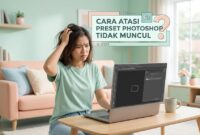 solusi-masalah-cara-memasang-preset-photoshop Melakukan pengecekan masalah jika terjadi kendala berupa kesalahan cara memasang preset Photoshop di komputer.
