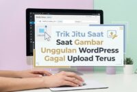 Mengatasi kendala thumbnail ketika WordPress gagal upload gambar di bagian gambar unggulan.