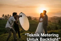 setting kamera outdoor siang hari untuk pemotretan prewedding siang dengan metering dan backlight